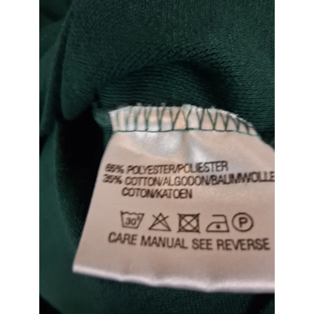Millennium Mens Polo UK Medium Green Edinburg Scotland Castle Logo Embroidered
